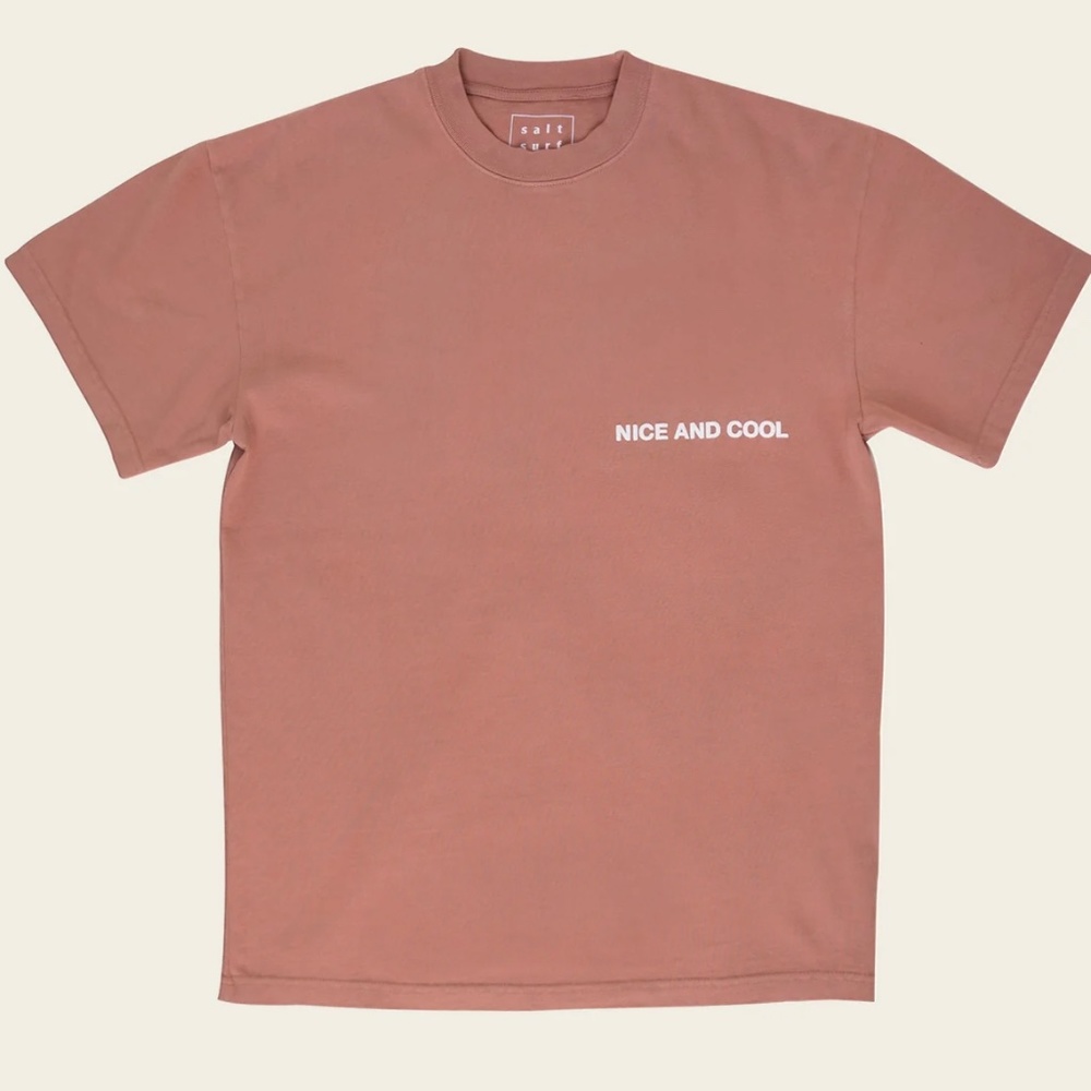 Salt Surf | Heavyweight Nice Cool Puff Paint Spell-out VSCO Unisex Jersey Tee